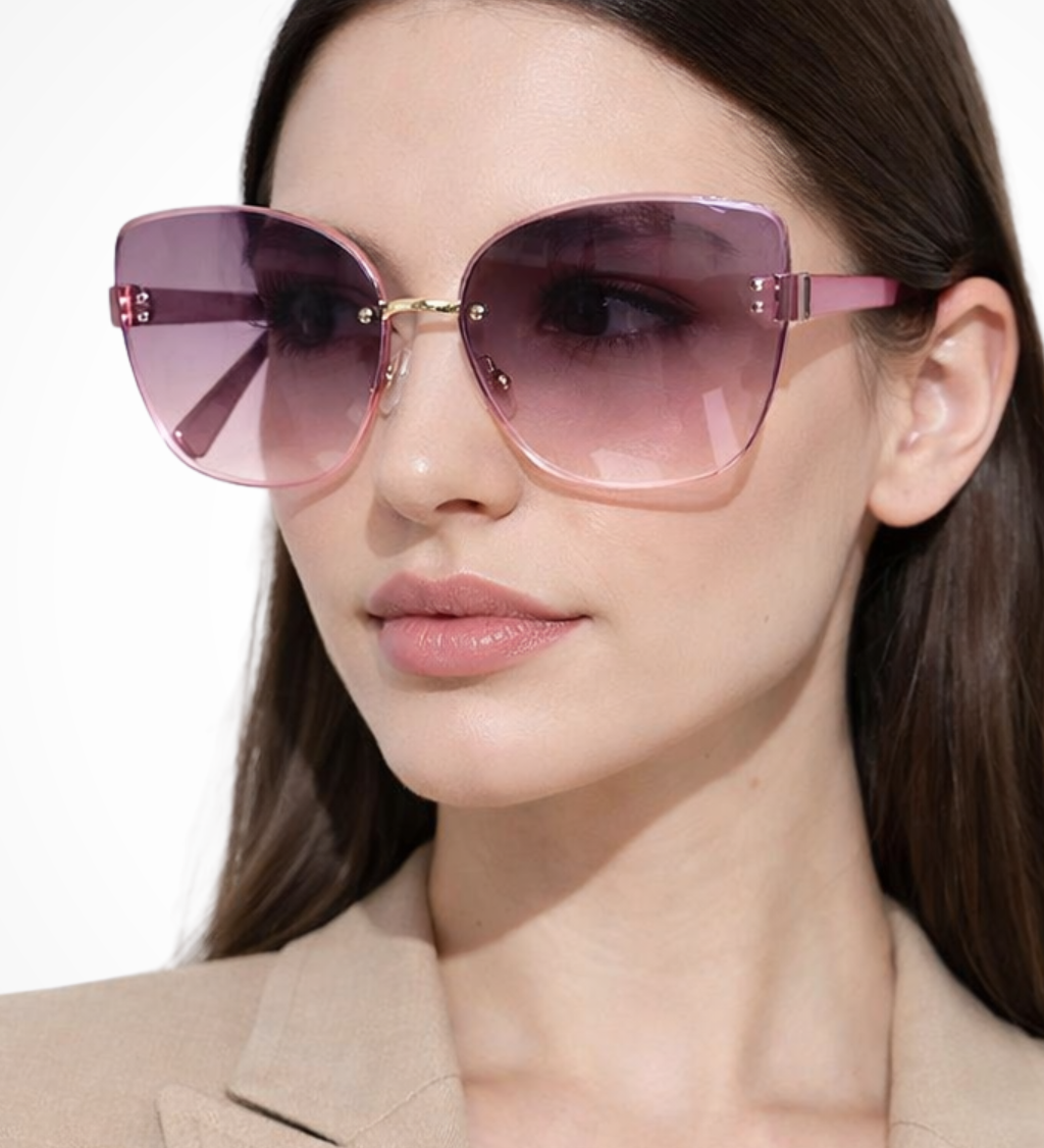 Cordelia | Gafas de Sol Gradientes Cat Eye Sin Montura para Mujeres