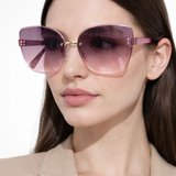 Cordelia | Gafas de Sol Gradientes Cat Eye Sin Montura para Mujeres