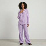 Conjunto Fluido con Camisa de Botones y Pantalones de Pierna Ancha