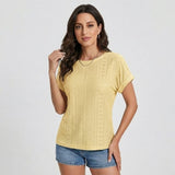 Blusa perforada de inspiración natural | Corte suelto | Confort de verano