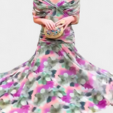 Alondra™ | vestido maxi largo floral con escote en V