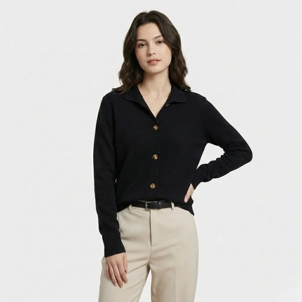 Cárdigan de punto suave | Corte recto | Elegancia atemporal para el día a día