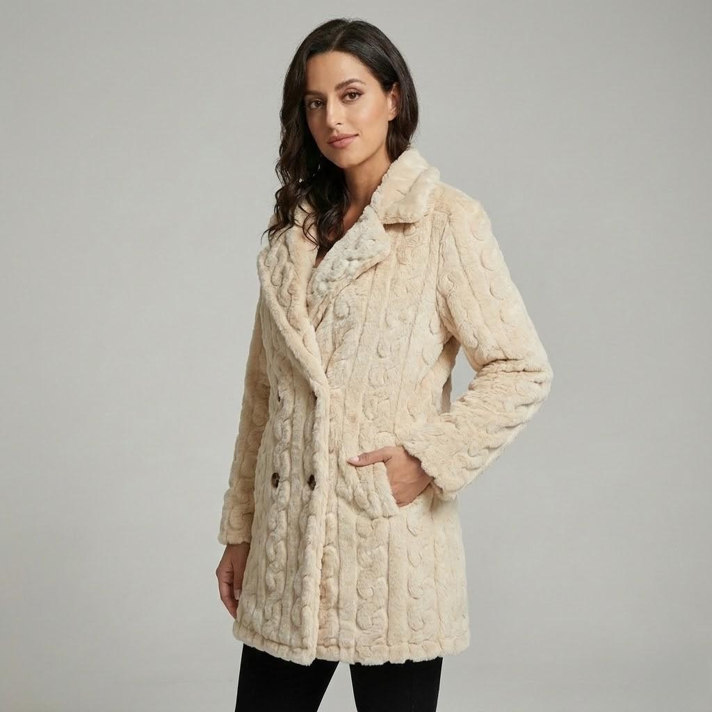 Abrigo largo de punto suave | Corte recto | Elegancia atemporal de invierno