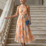 Lucía™ | Vestido midi halter