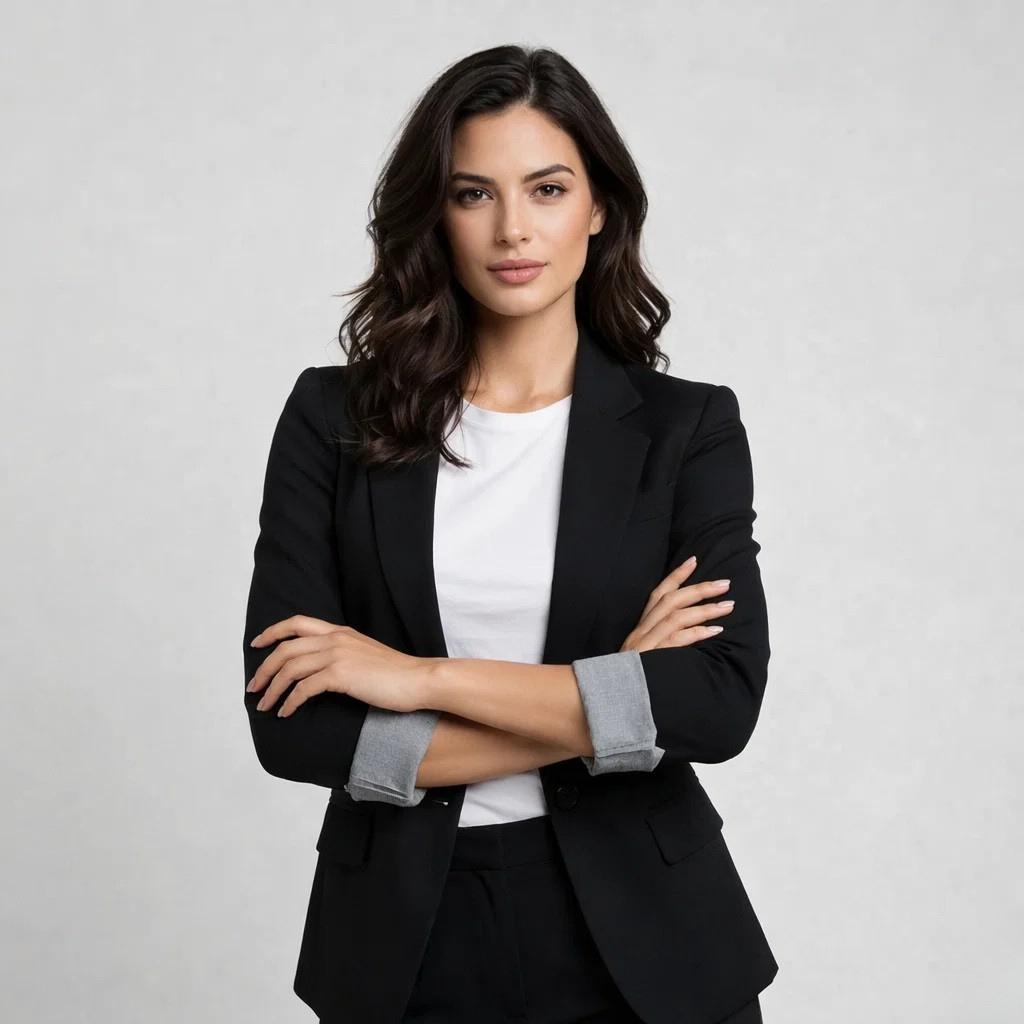 Blazer casual elegante en tejido estructurado | Corte recto | Estilo urbano sofisticado