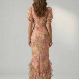 Elena™ | Vestido Maxi de Escote Alto