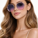 Emmeline | Gafas de sol de gran tamaño sin montura para mujer
