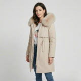 Parka acolchada larga con capucha | Corte cómodo | Estilo urbano de invierno