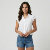 Camisa fluida de lino ligero | Corte holgado | Esencial de verano