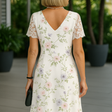 Essy | Vestido midi con acabado en encaje
