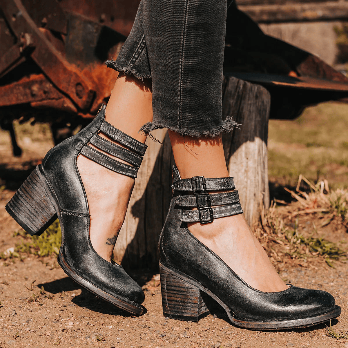 Ginevra™ | Zapatos de tacón alto con suelas gruesas y múltiples correas