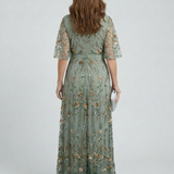 Valeria™ | Vestido maxi halter floral