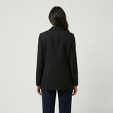 Blazer estructurado en mezcla de lana | Corte recto alargado | Estilo elegante y versátil