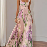 Mary™ - Vestido maxi elegante con pliegues