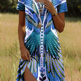 Mabel™ - Vestido de verano moderno con estampado étnico