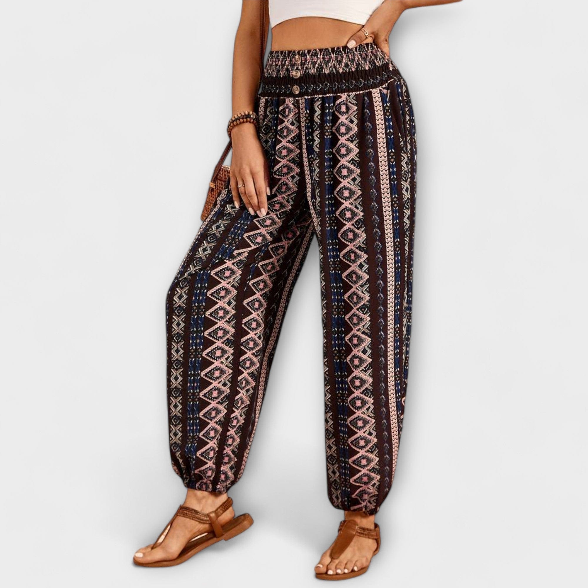 Scarlett | Pantalones con estampado étnico