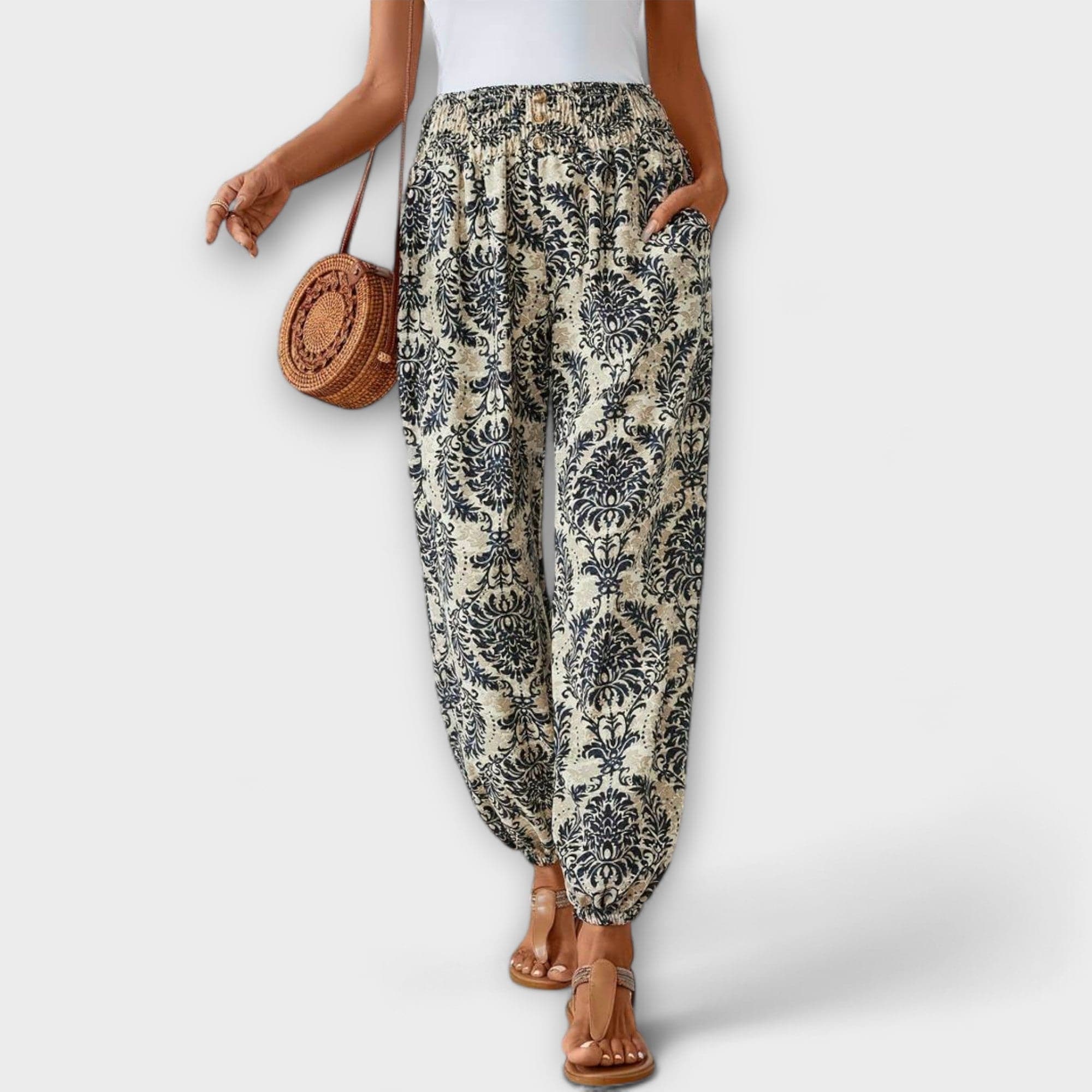 Scarlett | Pantalones con estampado étnico