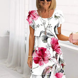 Marvelle™ - Vestido con volantes florales