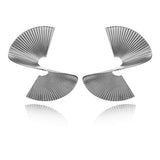 Pendientes Metálicos Plisados