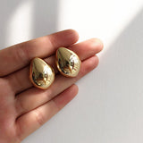 Elika | Pendientes de metal en forma de gota