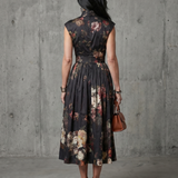 Pilar™ | Vestido midi plisado floral