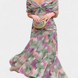 Alondra™ | vestido maxi largo floral con escote en V