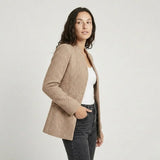 Blazer alargado estructurado en mezcla de lana | Corte entallado | Elegancia urbana versátil