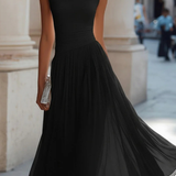 Vivienne | Vestido midi drapeado y plisado para invitadas de boda