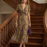 Virel | Vestido midi floral relajado
