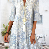 Sarah | Vestido de verano floral boho para señora