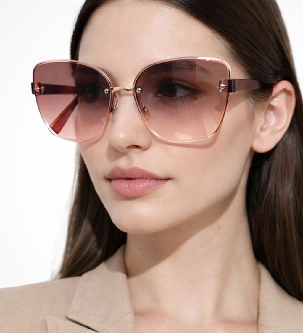Cordelia | Gafas de Sol Gradientes Cat Eye Sin Montura para Mujeres