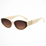 Delphine | Gafas de Sol Ovaladas con Detalle en Oro para Mujeres