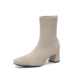 Elisha - Botas casuais quentes com salto para mulheres