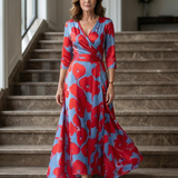 Andrea™ | Vestido Midi con Escote Cruzado