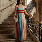 Carolina™ | Vestido maxi a rayas