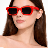 Millicent | Gafas de sol retro para mujeres con montura rectangular