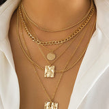 Eveleen | Collar de metal geométrico