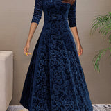Nancy | Vestido de fiesta de terciopelo lujoso