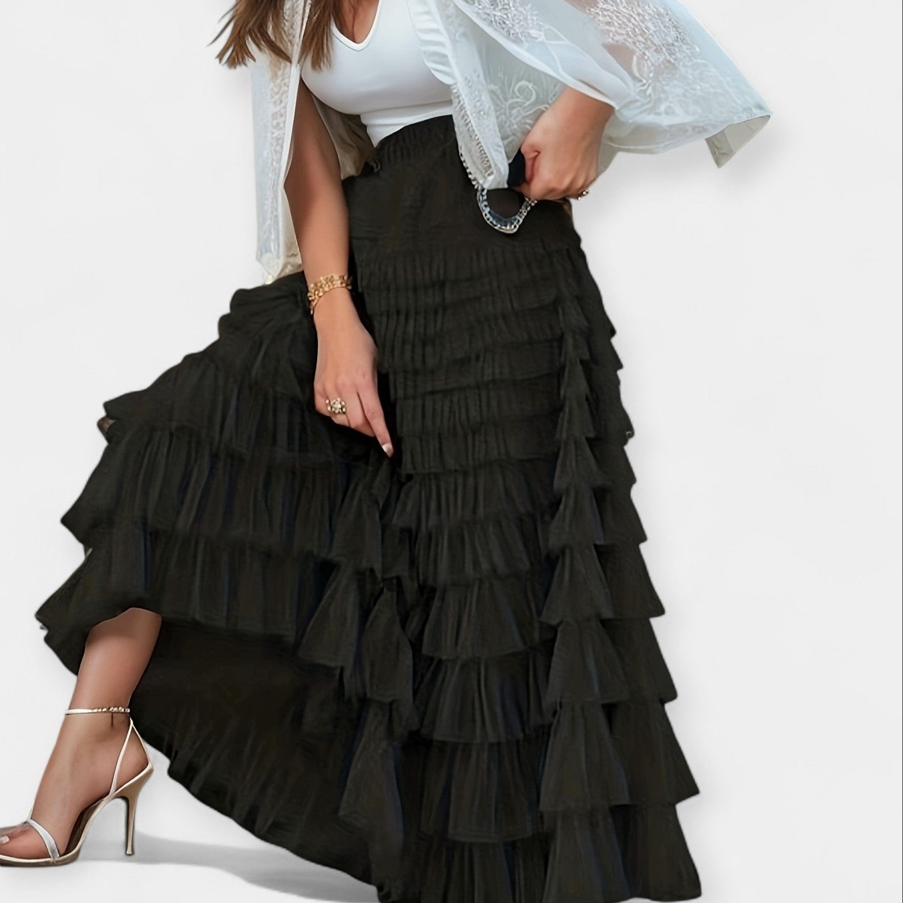 Vilnis | Falda elegante con detalles decorativos de tul