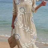 Charlotte | Vestido casual con mangas de tres cuartos