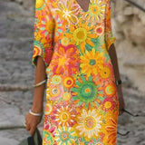 Beth™ - Vestido floral colorido