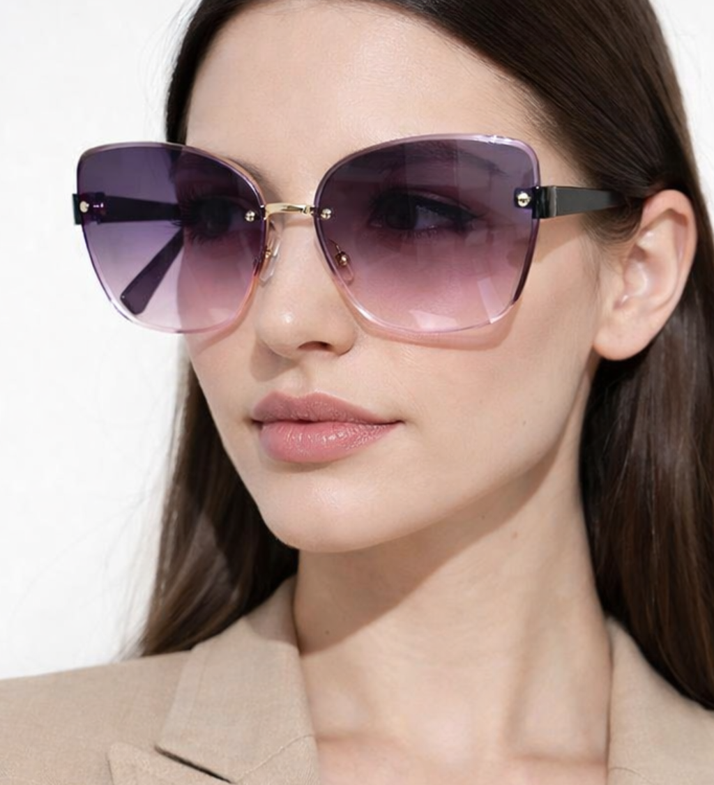 Cordelia | Gafas de Sol Gradientes Cat Eye Sin Montura para Mujeres