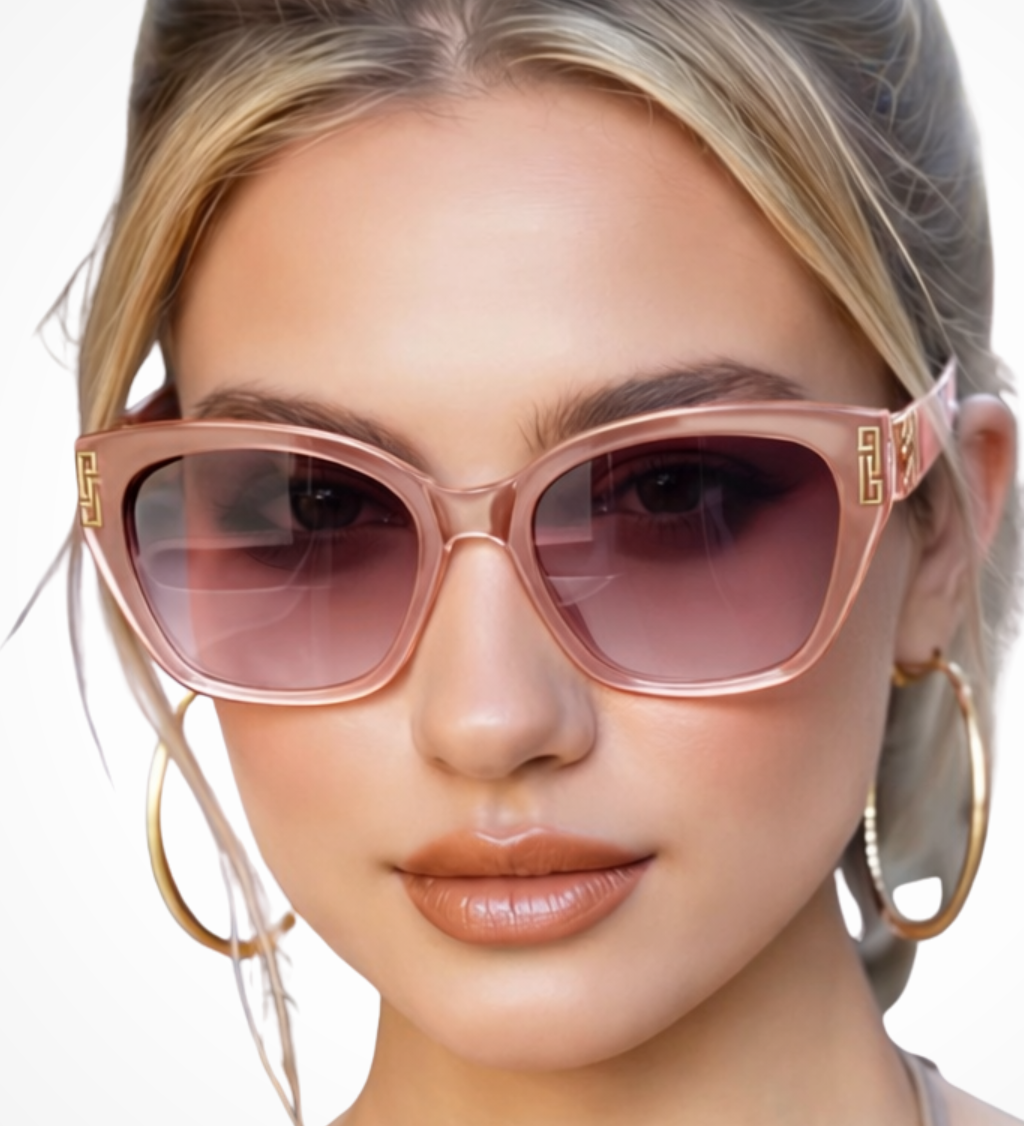 Jamilla | Gafas de Sol Cat Eye para Mujeres con Detalles Dorados
