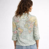 Blusa estampada en mezcla de algodón | Corte fluido | Inspiración contemporánea