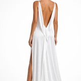 Seraphina | Vestido Maxi de Satén con Cuello de Cowl para Mujeres, Ideal para Jardín, Baile, Boda y como Invitada