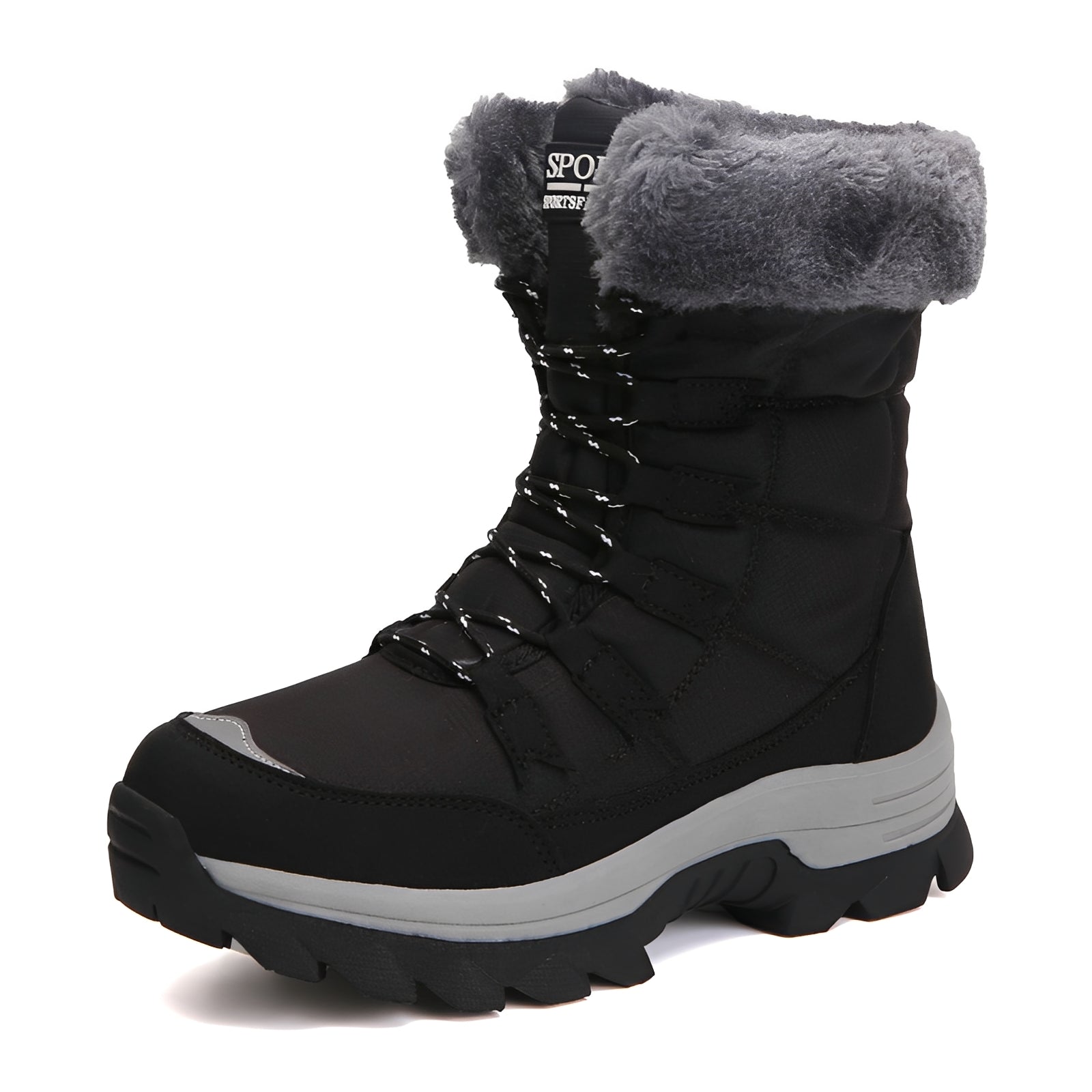 Yasmine - Botas de neve de veludo quentes e impermeáveis para mulheres