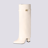 Jacqueline - Botas Estilosas com Salto Bloco