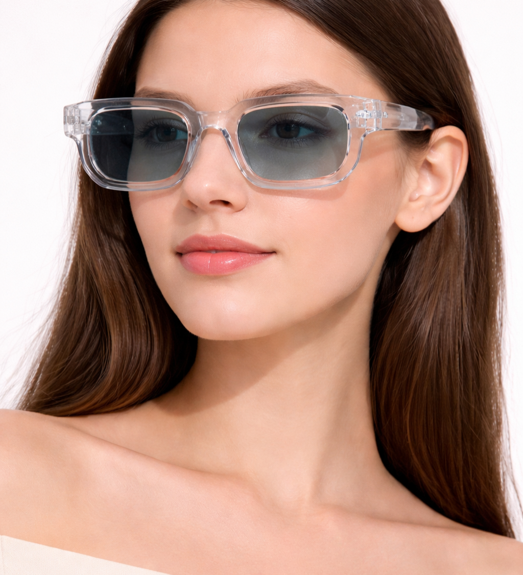 Millicent | Gafas de sol retro para mujeres con montura rectangular