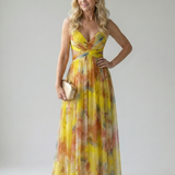 Isel | Vestido maxi envolvente y suave