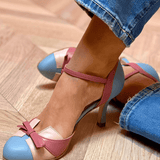 Bellarosa | Sandalias de colores con nudo y tiras, con punta redonda